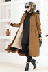 Hooded Coat EMO7010 Taba - Thumbnail