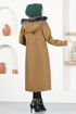 Hooded Coat EMO7023 Taba - Thumbnail