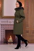 Hooded Coat Khaki MISS14807 - Thumbnail