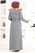 Hooded Coat MSL8057 Grey - Thumbnail