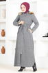 Hooded Coat MSL8057 Grey - Thumbnail