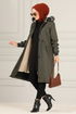 Hooded Coat MSS5055 Khaki - Thumbnail