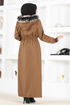 Hooded Coat MSS5075 Taba - Thumbnail