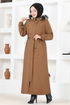 Hooded Coat MSS5095 Taba - Thumbnail