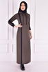 Hooded Dress Khaki ASM2339 - Thumbnail