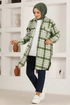 Hooded Knitwear Tunic HDL5150 Khaki - Thumbnail