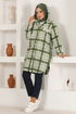 Hooded Knitwear Tunic HDL5150 Khaki - Thumbnail