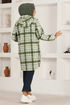 Hooded Knitwear Tunic HDL5150 Khaki - Thumbnail