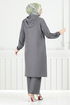 Hooded Linen Team 824OZR1047-M Anthracite - Thumbnail