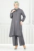 Hooded Linen Team 824OZR1047-M Anthracite - Thumbnail
