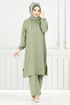 Hooded Linen Team 824OZR1047-M Unripe almond - Thumbnail