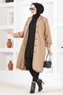 Hooded Stamp Coat END5045 Mink - Thumbnail