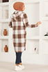 Hooded Tunic HDL5111 Brown - Thumbnail