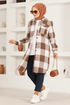 Hooded Tunic HDL5111 Brown - Thumbnail