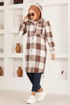 Hooded Tunic HDL5111 Brown - Thumbnail