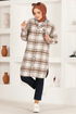 Hooded Tunic PLV3511 Brown - Thumbnail