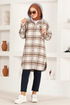 Hooded Tunic PLV3511 Brown - Thumbnail