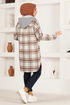 Hooded Tunic PLV3511 Brown - Thumbnail