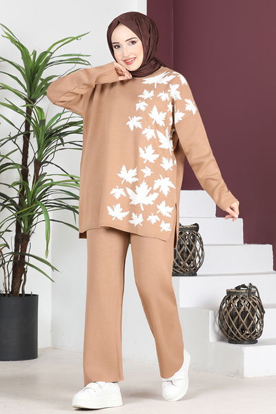 MSL - İkili Triko Kombin MSL5815 Latte