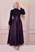 İnci Detay Abiye Mor ASM2483 - Thumbnail