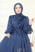 İnci Detay Janjan Abiye 8000AB368-MS İndigo - Thumbnail