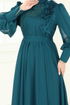 İnci Detay Janjan Abiye 8000AB368-MS Petrol - Thumbnail