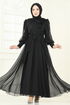 İnci Detay Janjan Abiye 8000AB368-MS Siyah - Thumbnail