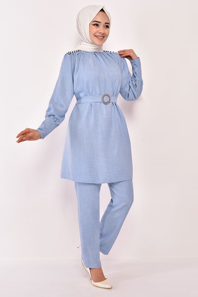 LVY - İncili Kombin Mavi LVY1514