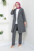 Jacke Hijab Team 5062SL890-M Grau - Thumbnail