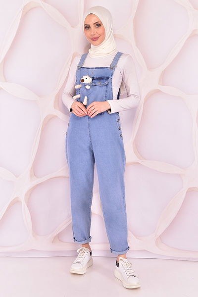 Org - Jeans Tulum Kleid Offen Blau ORG2093