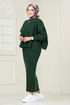 Jumpers Knitwear Dress 6001UZ1029-M Emerald - Thumbnail