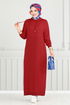 Kapuzenpullover Sport Kleid 13368ETT902-M Rot - Thumbnail