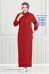 Kapuzenpullover Sport Kleid 13368ETT902-M Rot - Thumbnail
