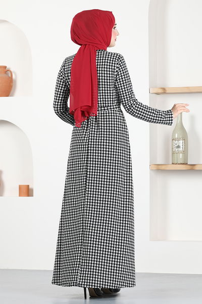 VTN - Kemerli Elbise VTN922 Taş - 334610