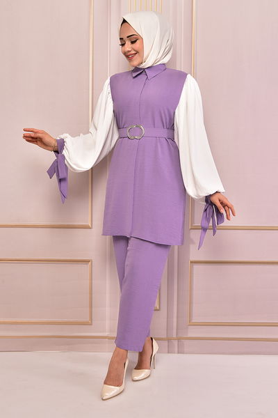 EFS - Kemerli Kombin Lila EFS1395