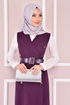 Kemerli Kombin Mor ASM2295 - Thumbnail