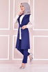 Kemerli Kombin Saks ASM2284 - Thumbnail