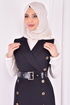 Kemerli Kombin Siyah ASM2295 - Thumbnail
