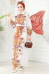 Kemerli Poplin Elbise 23119JNF844-MS Taba - Thumbnail