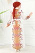 Kemerli Poplin Elbise 23119JNF844-MS Taba - Thumbnail