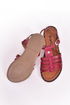 Kemerli Sandalet Bordo ŞNG962-1 - Thumbnail