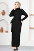 Knitwear Dress MSL5814 Black - Thumbnail