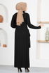 Knitwear Dress MSL5814 Black - Thumbnail