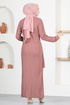 Knitwear Dress MSL5814 Rose Kurusu - Thumbnail