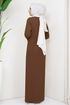 Knitwear Dress MSV21206 Brown - Thumbnail