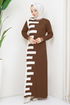 Knitwear Dress MSV21206 Brown - Thumbnail