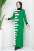 Knitwear Dress MSV21206 Green - Thumbnail