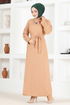 Knitwear Dress NEV4436 Mink - Thumbnail