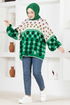 Knitwear Tunic MSL5811 Green - Thumbnail