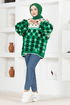 Knitwear Tunic MSL5811 Green - Thumbnail